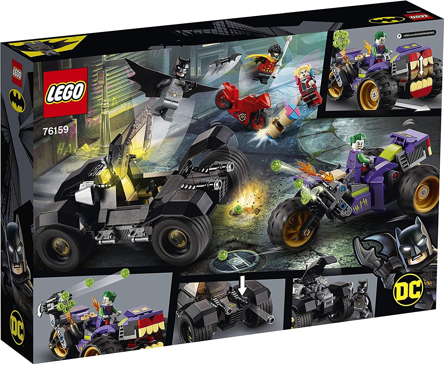 LEGO Batman Joker's Trike Chase 76159 5702016619386 | eBay