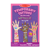 Melissa & Doug Temporary Tattoos Metallic MND2948