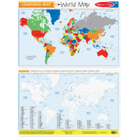 Melissa & Doug Learning Mat World Map MND5042