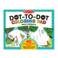 Melissa & Doug ABC Dot-To-Dot Colouring Pad Animals MND9104