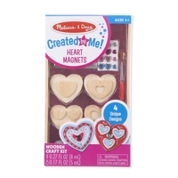 Melissa & Doug Created by Me! Wooden Craft Kit Heart Magnets MND9643