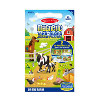 Melissa & Doug Magnetic Take Along Jigsaw Puzzles On The Farm MND32832