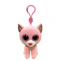 TY Beanie Boos Clip Fiona Pink Cat TY35247