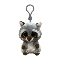 TY Beanie Boo Clip Oakie Grey Raccoon TY35252 **