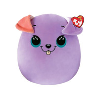 TY Beanie Squish A Boo 10" Bitsy the Dog Purple TY39225