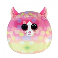 TY Squishy Beanies 25cm Sonny Cat Pink Pattern TY39239