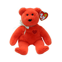 TY Original Beanie Babies VALENTINO II Bear with Heart TY41305