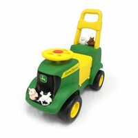 John Deere Sit And Scoot Tractor With Accessories 35206