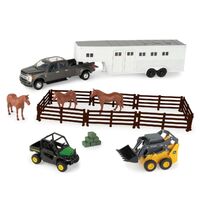 John Deere Hobby Set with Gator, Skid Steer and Ford F-350 1:32 scale 47247