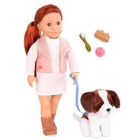 Our Generation Delphia 46cm Doll with 6" Pet Dog OG31293
