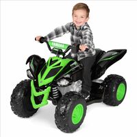 Yamaha 12 Volt Raptor ATV Ride On Boys Green/Black EC-1708