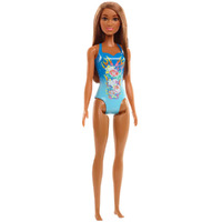 Barbie Blue Swimsuit Beach Doll DWJ99