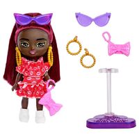 Barbie Extra Mini Minis Doll - Burgundy HLN44