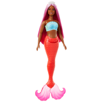 Barbie Mermaid Colourful Hair and Pink Tail Doll HRR02