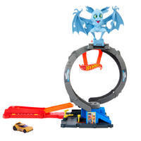 Hot Wheels City Bat Loop Attack Playset With 1:64 Scale Toy Car MATHDR29