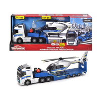 Majorette Volvo Police Truck and Police Airbus Helicopter MJ68861
