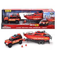Majorette Land Rover Fire Rescue & Boat MJ73612