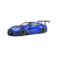 Solido Nissan GT-R (R35) Liberty Walk Body Kit - Blue - 2020 1:18 Scale Diecast Model S1805801