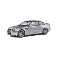 Solido BMW M3 E46 CSL Coupe - Silver Grey Metallic 1:18 Scale Diecast Model S1806503