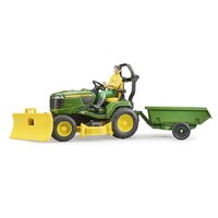 Bruder Commercial John Deere Lawn Tractor with Trailer 1:16 Scale 62104