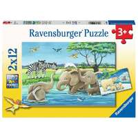 Ravensburger Baby Safari Animals 2x12pc Puzzle RB05095 **