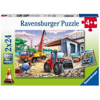 Ravensburger Construction & Cars 2x24pc Puzzle RB05157