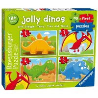 Ravensburger Jolly Dinos 4-in-1 My First Chunky Jigsaw Puzzles RB07289