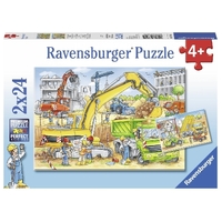Ravensburger Hard At Work 2x24Pc Puzzle RB07800