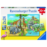 Ravensburger Welcome To The Zoo 2x24pc Puzzle RB07806