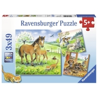 Ravensburger Cuddle Time 3x49pc Puzzle RB08029