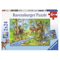Ravensburger Animals Of The Forest 2x24pc Puzzle RB09117