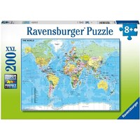 Ravensburger Map of the World 200pc Puzzle RB12890