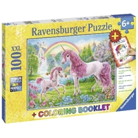 Ravensburger Magical Unicorns 100pc XXL Puzzle & Colouring Book RB13698