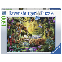 Ravensburger Tranquil Tigers Puzzle 1500pc RB16005
