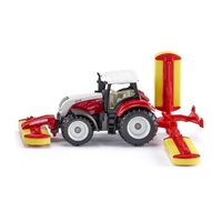 Siku Tractor with Pottinger Mower Combination SI1672