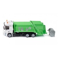 Siku Refuse Lorry, Garbage Truck Green - Mercedes Actros 1:50 Scale SI2938