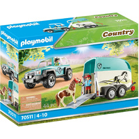 Playmobil Country Car with Pony Trailer 70511