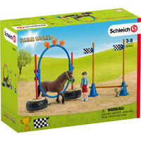 Schleich Farm World Pony Agility Race Toy Figure SC42482 **