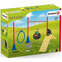Schleich Puppy Agility Training Toy Figure Playset SC42536 **