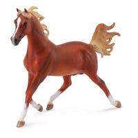 Collecta Horse Arabian Stallion Chestnut 1:12 Scale Toy Figure 89461