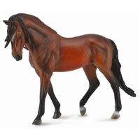 Collecta Horse Andalusian Stallion Bright Bay 1:12 Scale Toy Figure 89554