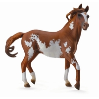 Collecta Horse Mustang Stallion Chestnut Overo 1:12 Scale Toy Figure 89806