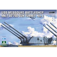 Takom USS Missouri Battleship Mk.7 16"/50 Gun Turret 1:72 Scale Model Kit 5015
