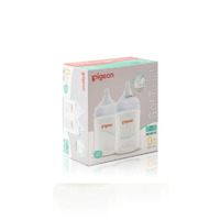 Pigeon SofTouch Wide Neck PP Baby Bottle 160mL Twin Pack PBA855TP