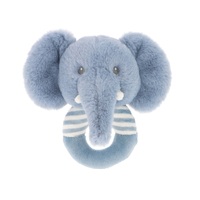 Keeleco 100% Recycled 14cm Elephant Ring Rattle 0818