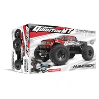 Maverick Quantum MT 1:10 Scale Brushed R/C 4WD Electric Monster Truck - Red 150102
