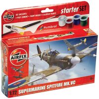 Airfix Supermarine Spitfire Mk. Vc 1:72 Scale Plastic Model Kit inc Paint & Glue 55001