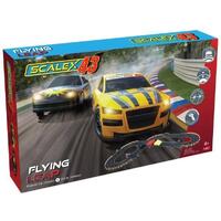 Scalextric Flying Leap Slot Car Set 1:43 Scale (Incl Flames Car Black & D.Car Yellow) F1002