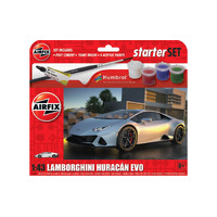 Airfix Starter Set Lamborghini Huracan EVO 1"43 Scale Model Kit A55007
