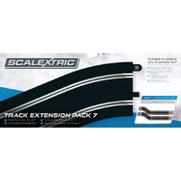 Scalextric Track Extension Pack 7 inc 4 x straights 4 x R3 Curves C8556
